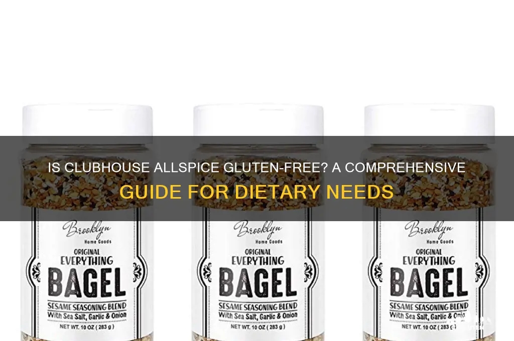 is clubhouse allspice gluten free