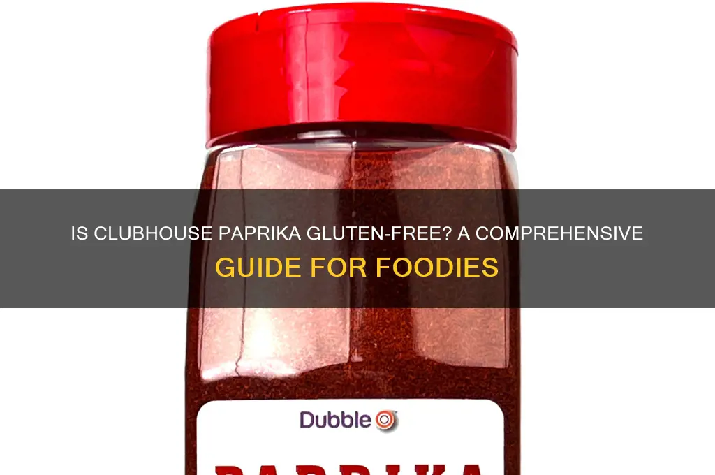 is clubhouse paprika gluten free