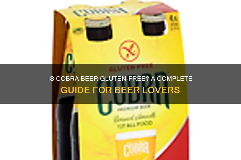 is cobra beer gluten free