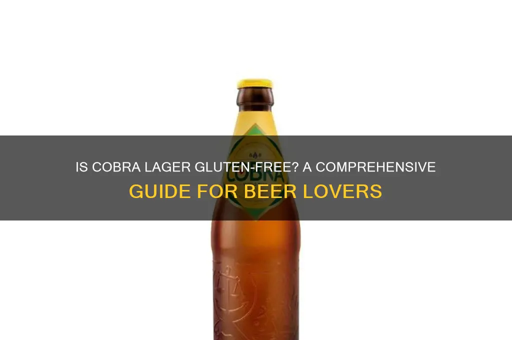 is cobra lager gluten free