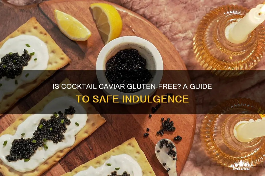 is cocktail caviar gluten free