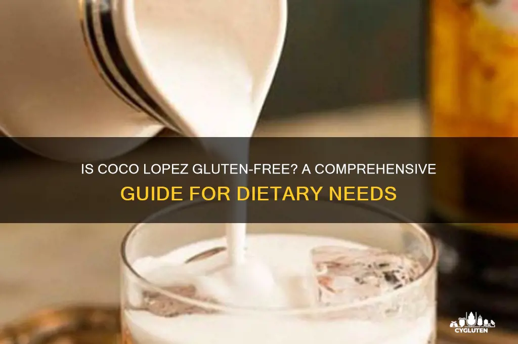 is coco lopez gluten free