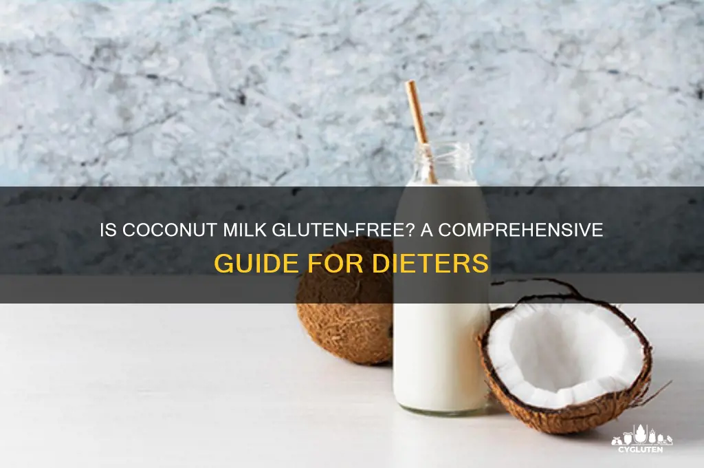 is coconut milk gluten free
