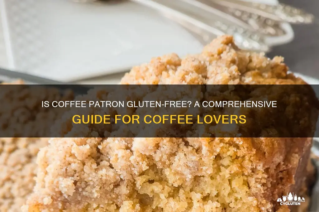 is coffee patron gluten free