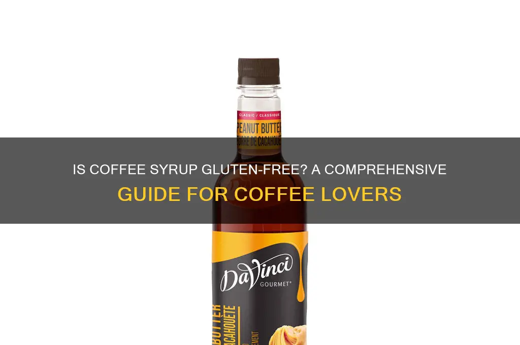 is coffee syrup gluten free