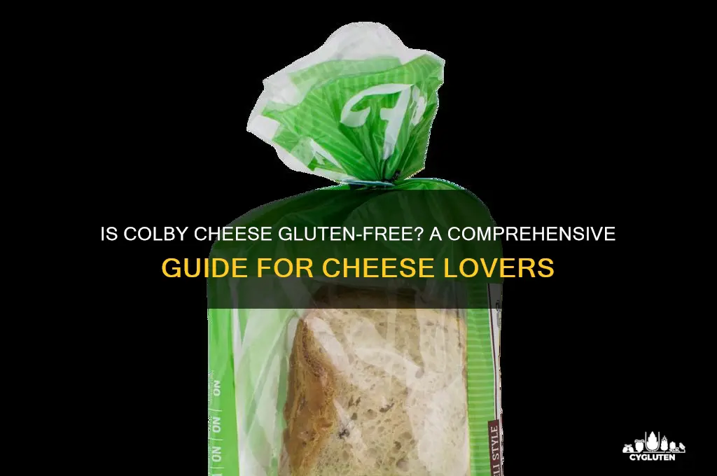 is colby cheese gluten free