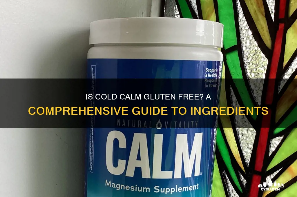 is cold calm gluten free