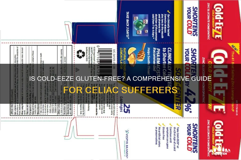 is cold eeze gluten free