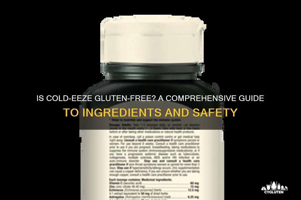 is coldeeze gluten free