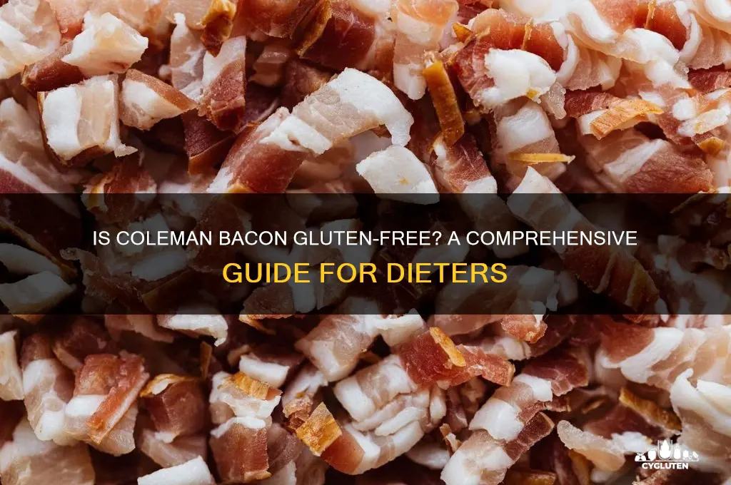 is coleman bacon gluten free