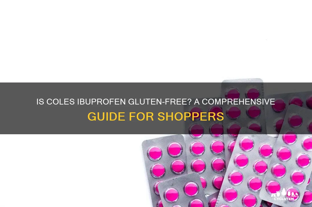 is coles ibuprofen gluten free