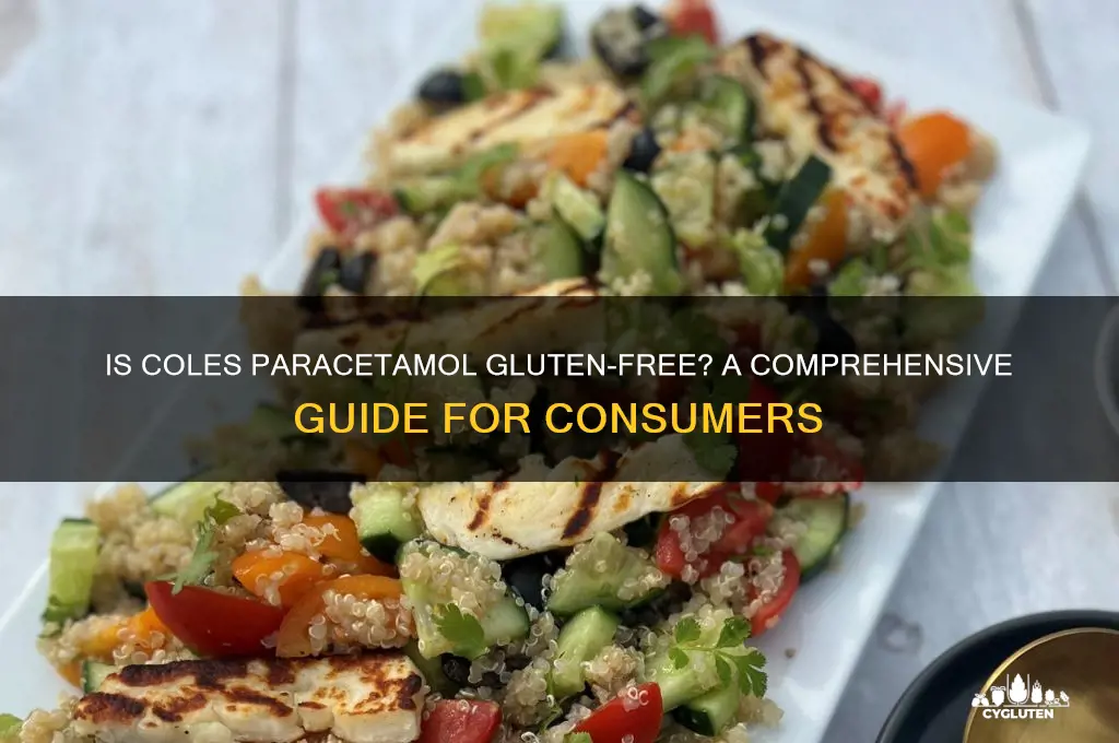 is coles paracetamol gluten free