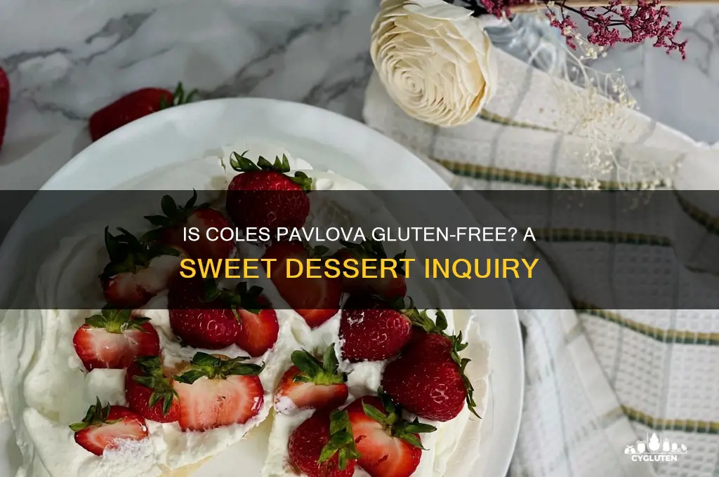 is coles pavlova gluten free