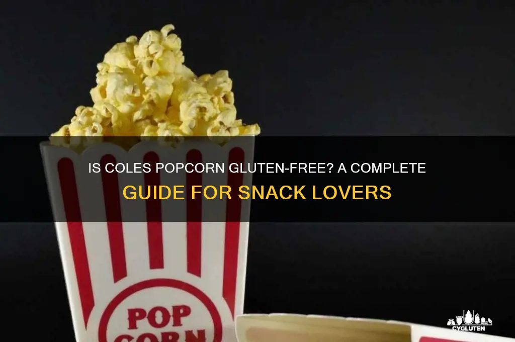 is coles popcorn gluten free