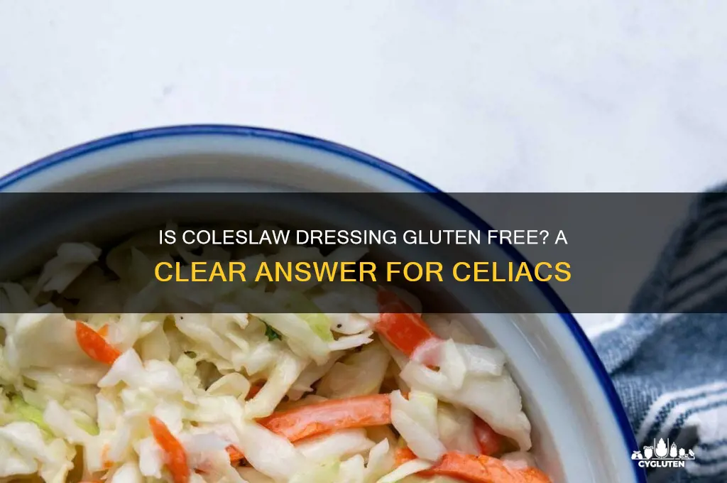 is coleslaw dressing gluten free