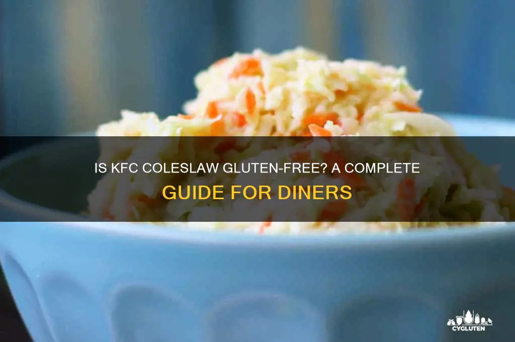 is coleslaw gluten free kfc