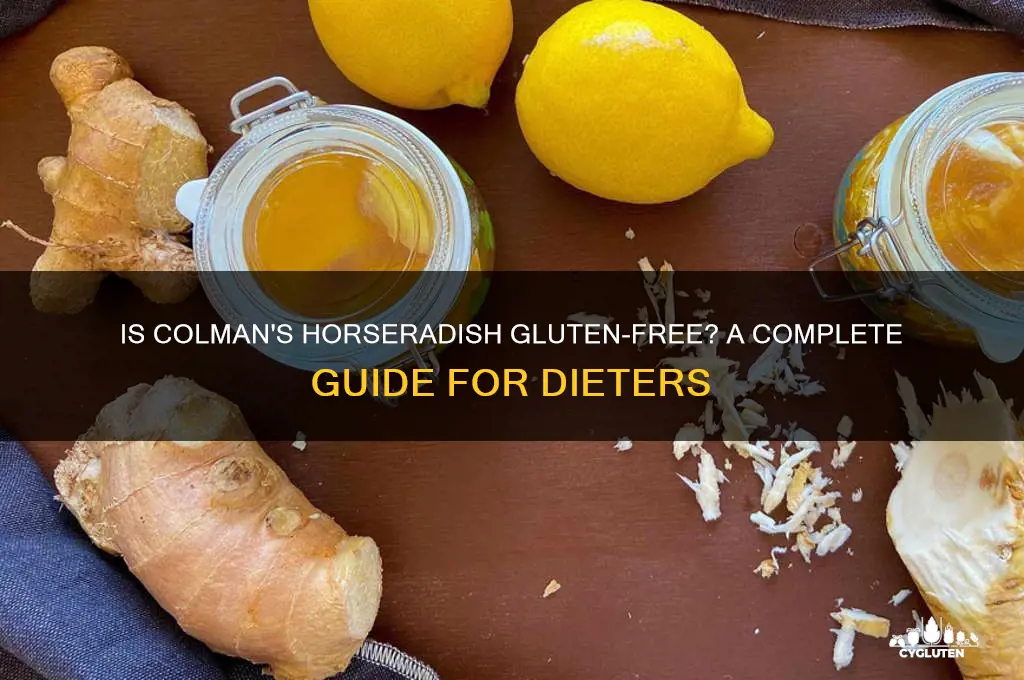 is colmans horseradish gluten free