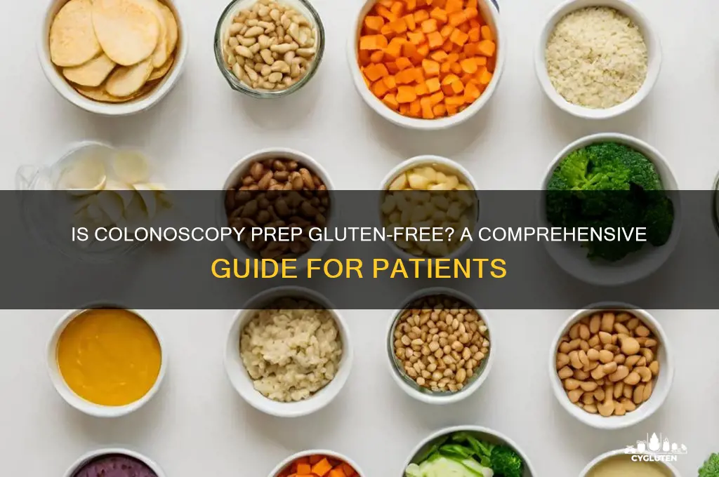 is colonoscopy prep gluten free