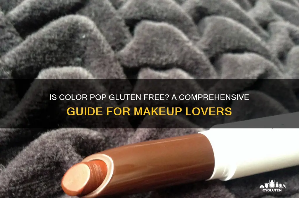 is color pop gluten free