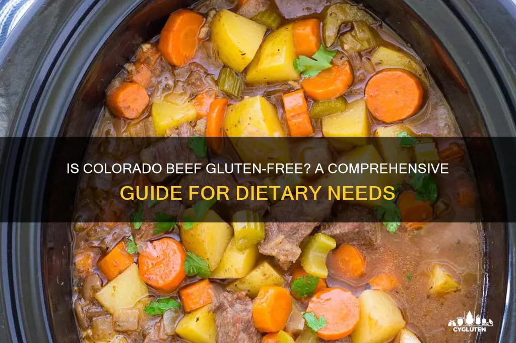 is colorado beef gluten free