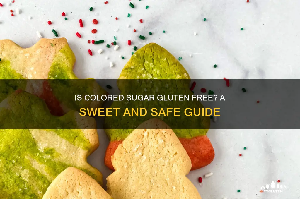 is colored sugar gluten free