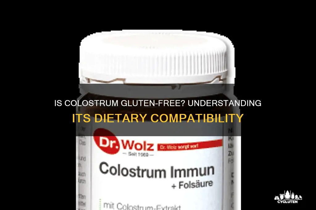 is colostrum gluten free