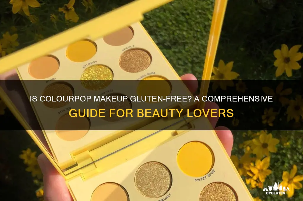 is colourpop makeup gluten free