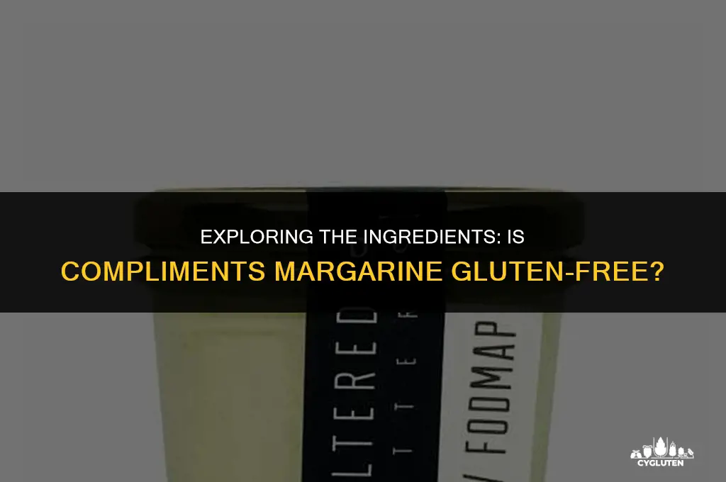 is compliments margarine gluten free