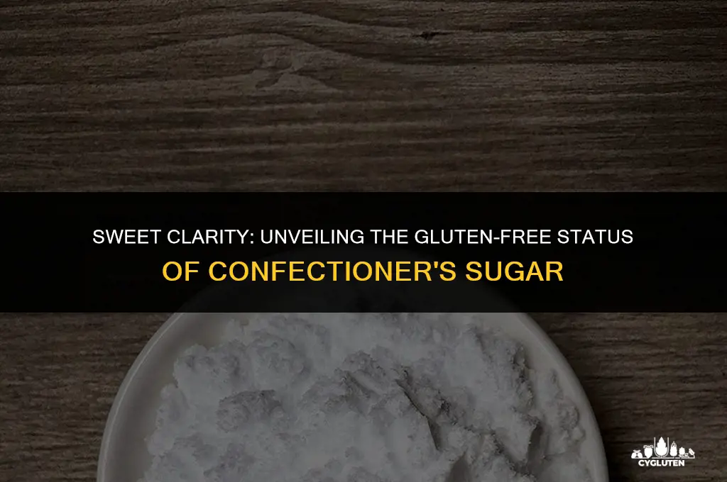 is confeccioneer sugar gluten free