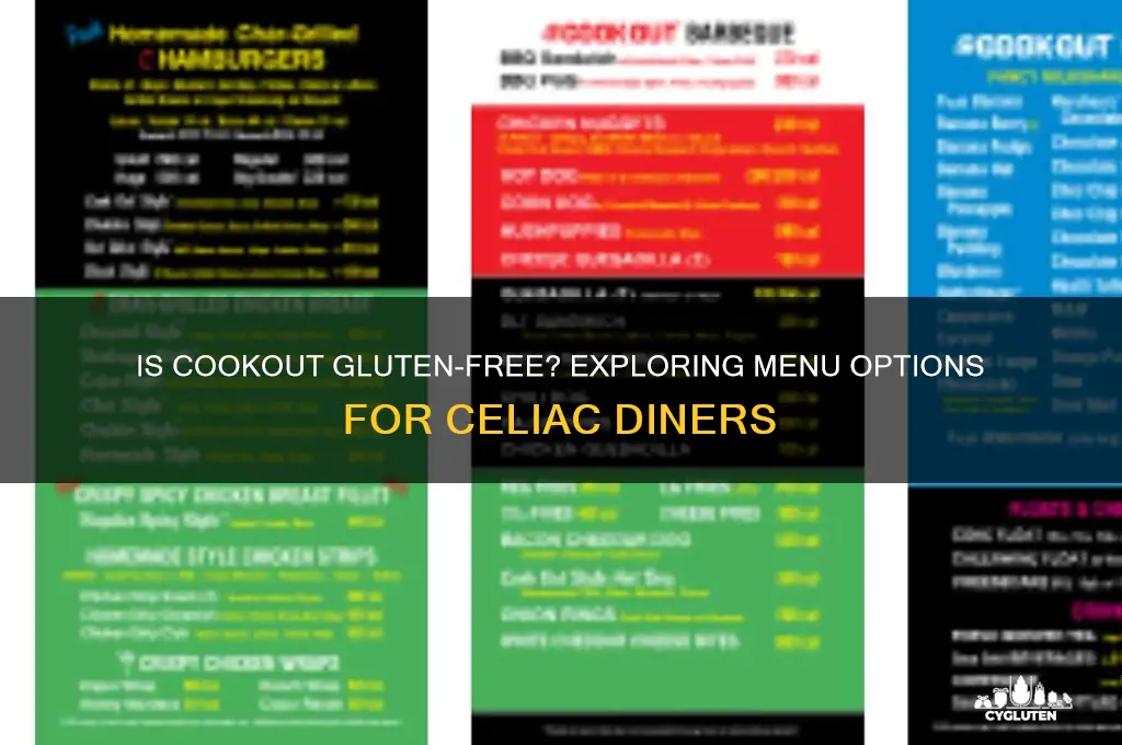is cookout gluten free