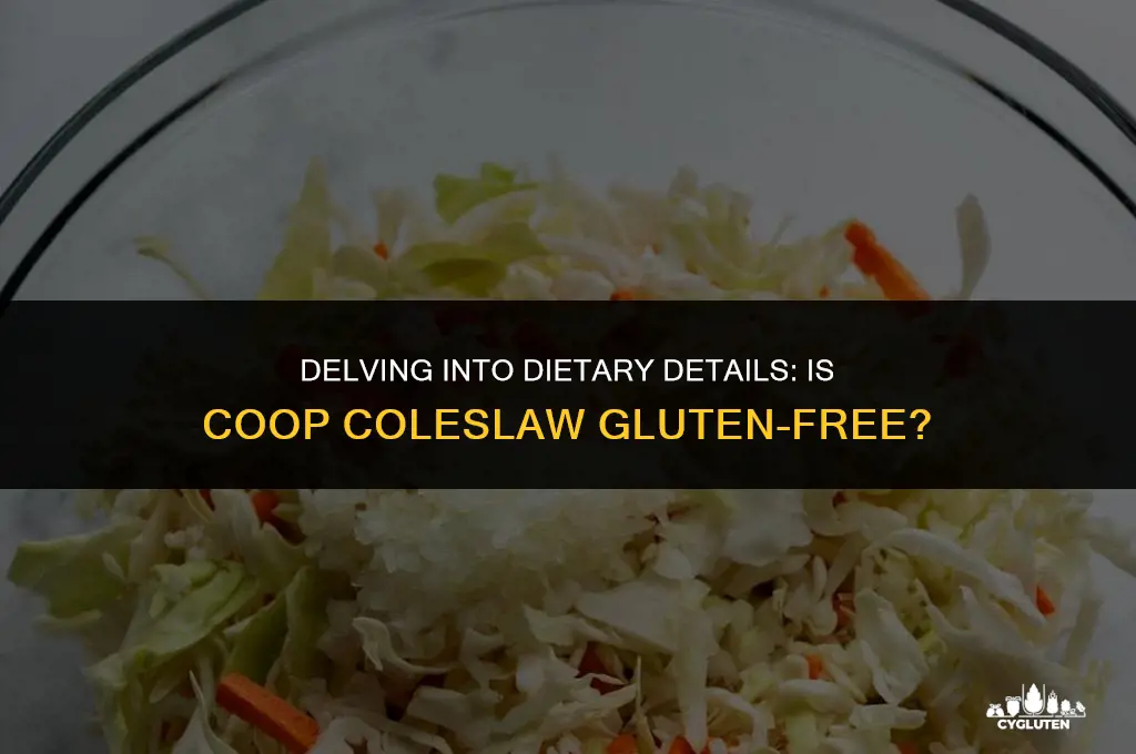 is coop coleslaw gluten free