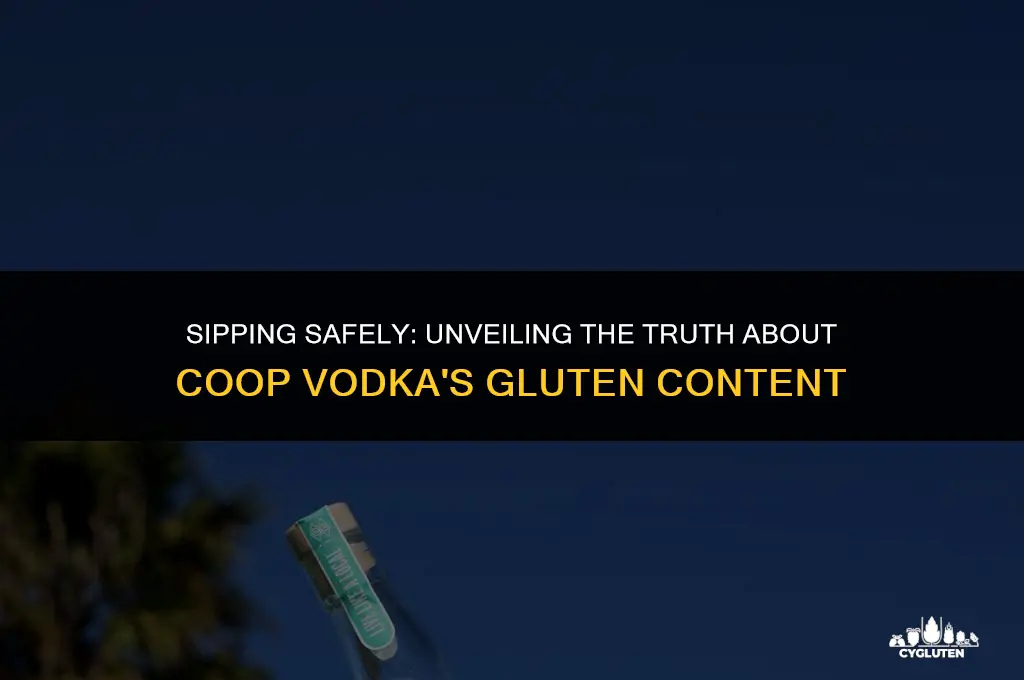 is coop vodka gluten free