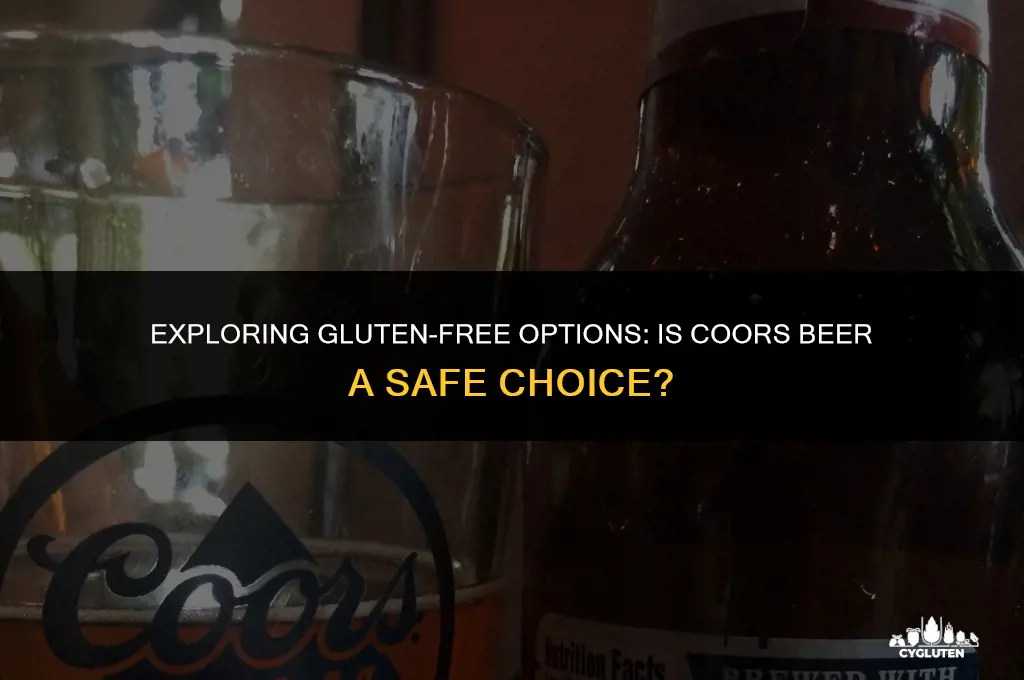 is coors beer gluten free