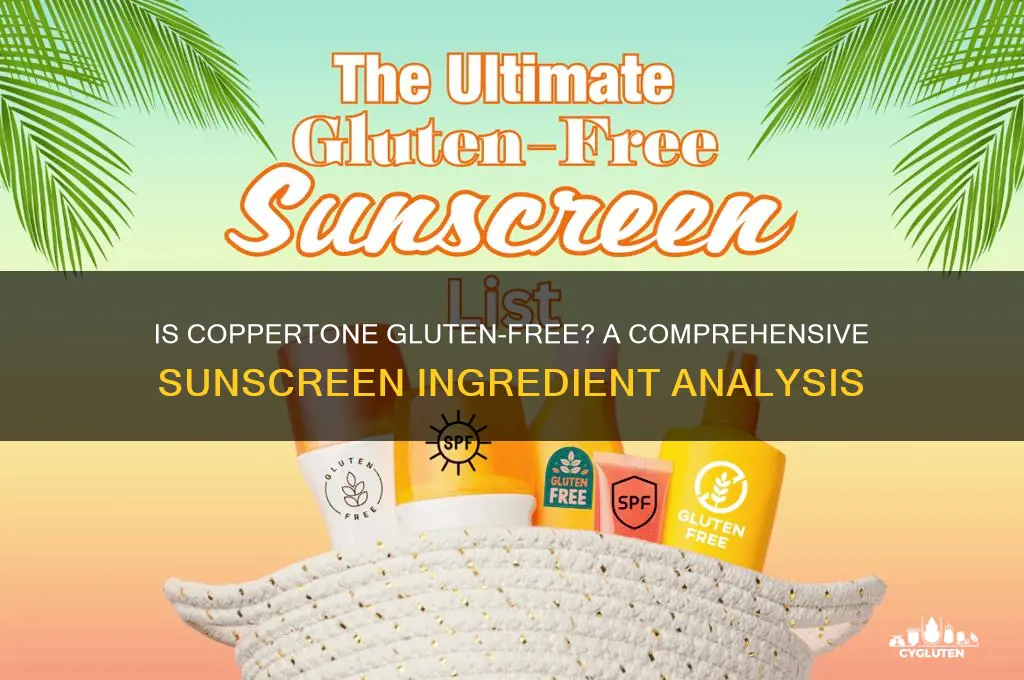 is coppertone gluten free