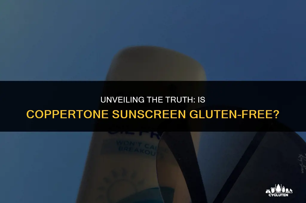 is coppertone sunscreen gluten free
