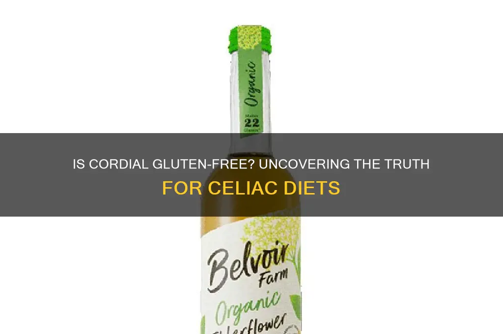 is cordial gluten free
