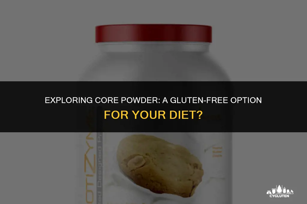 is core powder gluten free