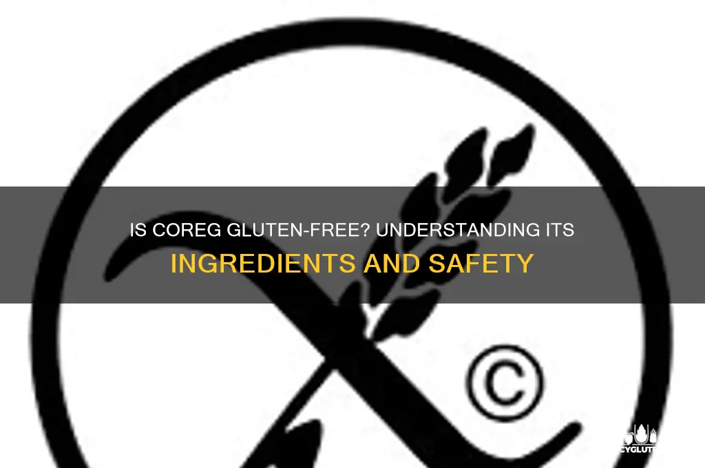is coreg gluten free
