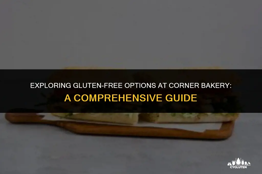 is corner bakery gluten free