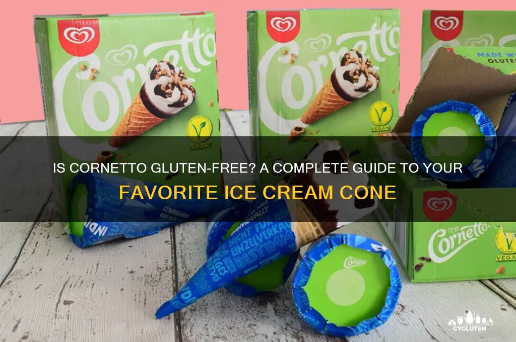 is cornetto gluten free