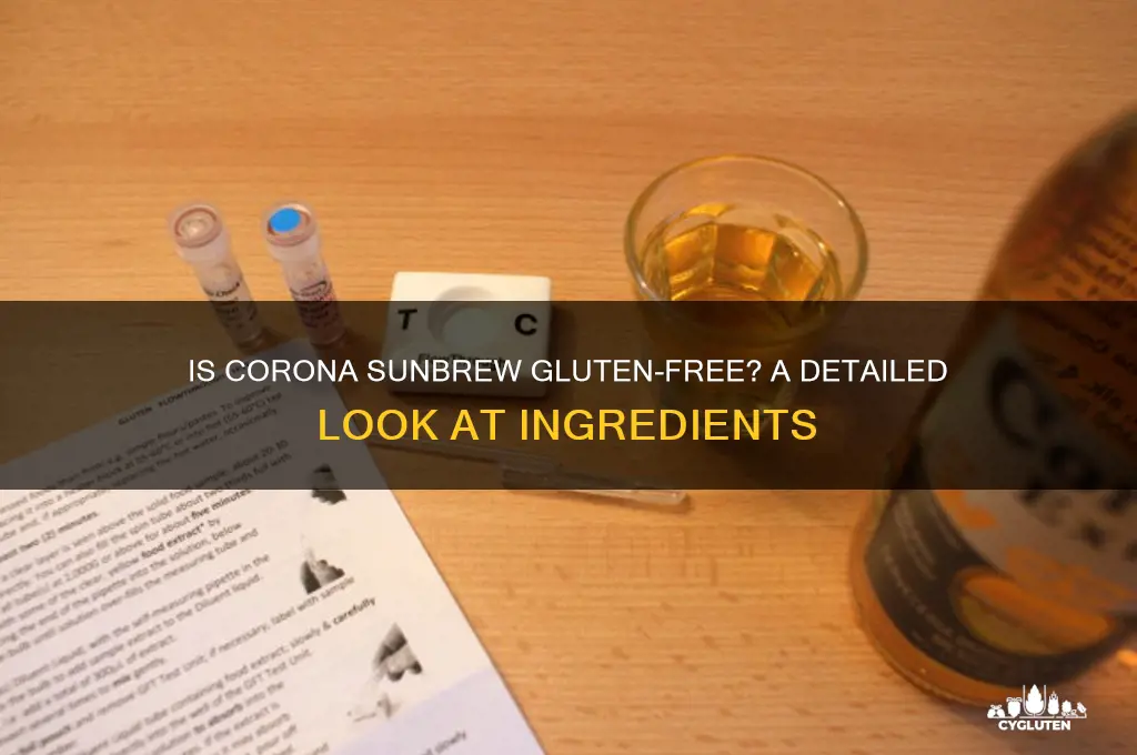 is corona sunbrew gluten free
