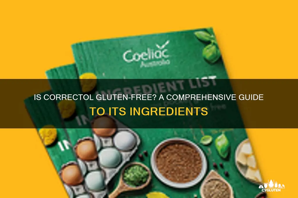 is correctol gluten free