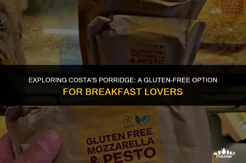 is costa porridge gluten free