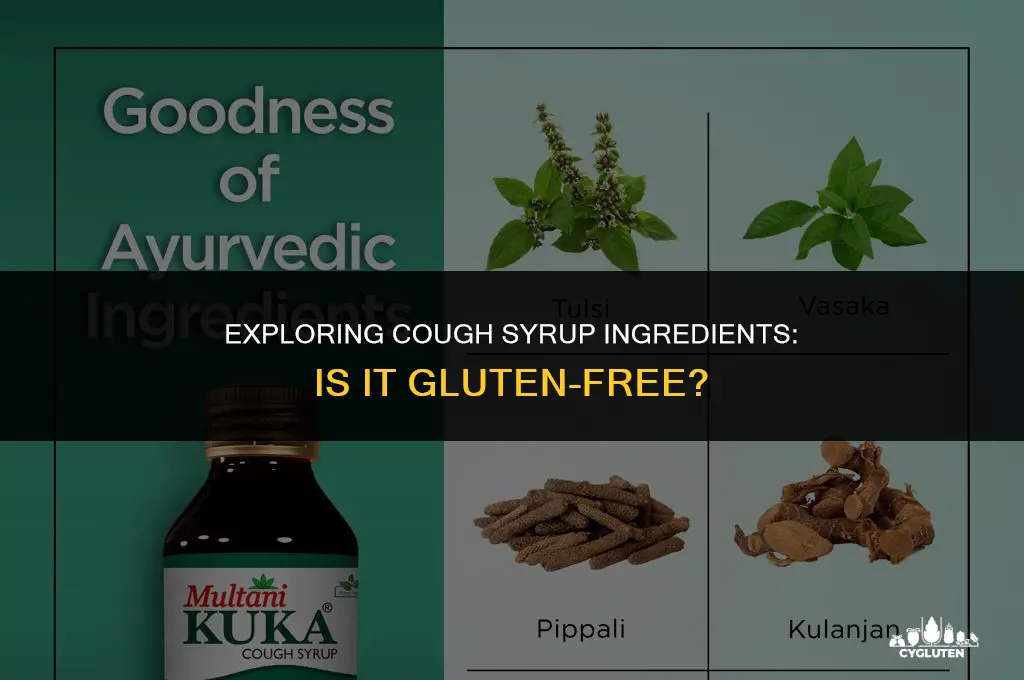 is cough syrup gluten free