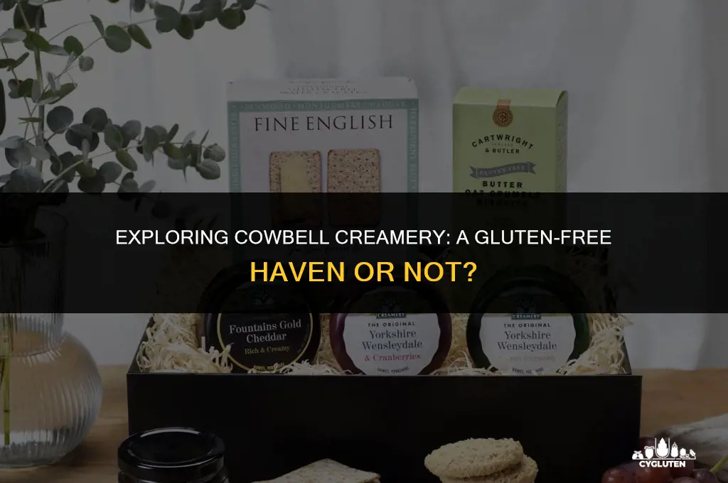 is cowbell creamery gluten free
