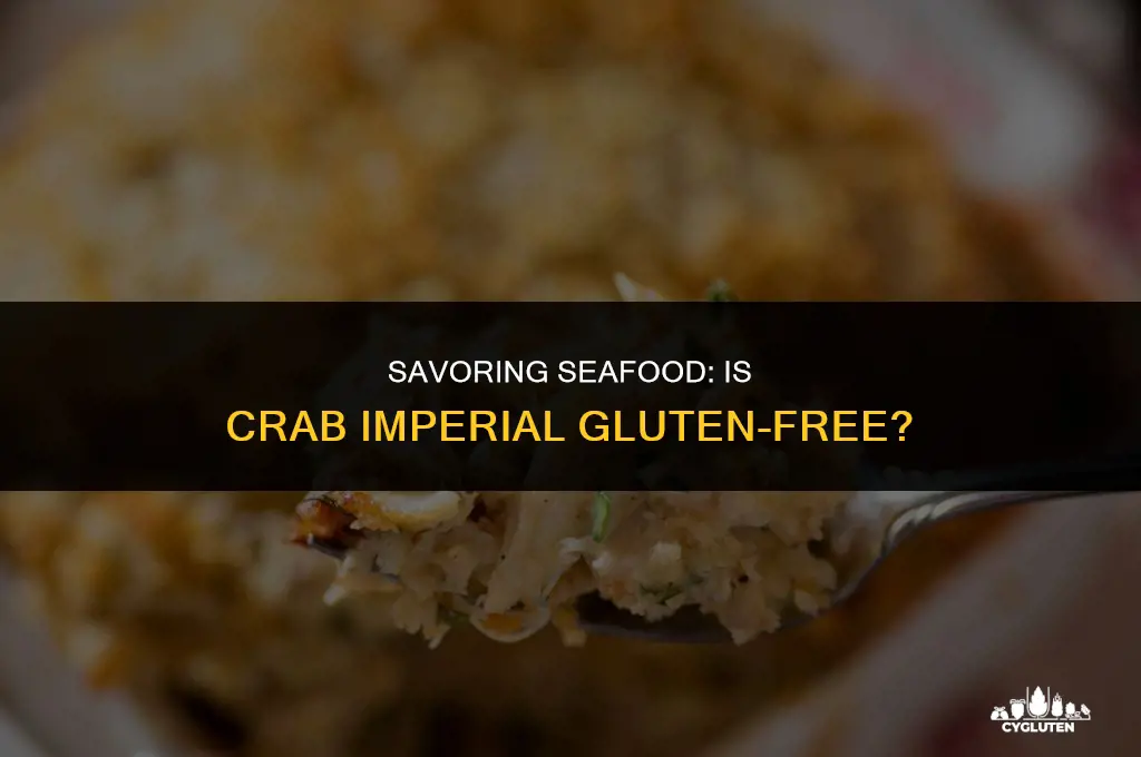 is crab imperial gluten free