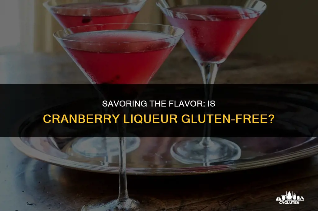 is cranberry liqueur gluten free