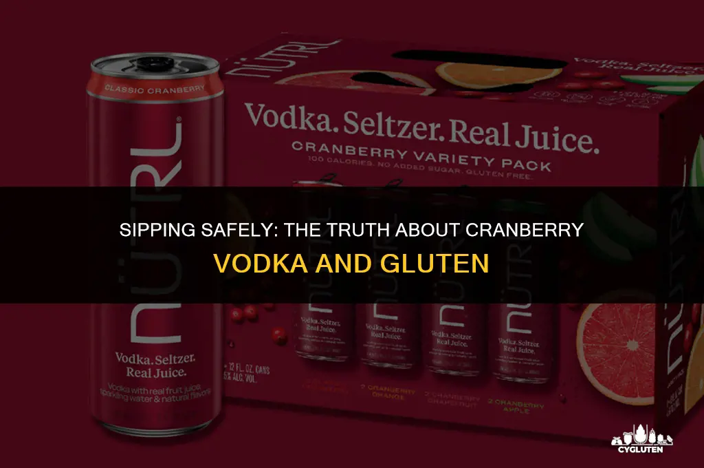 is cranberry vodka gluten free