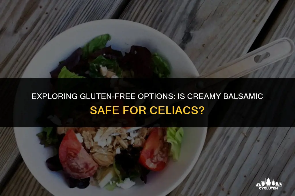 is creamy balsamic gluten free