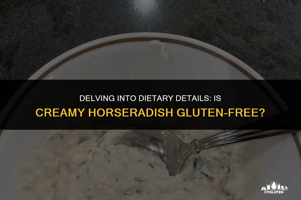 is creamy horseradish gluten free